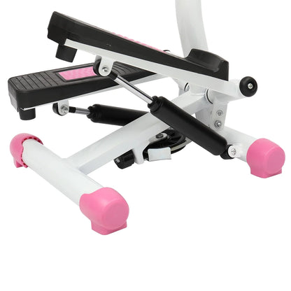 Mini Aerobic Stepper with Handle - Pink Stair Climber Fitness Machine
