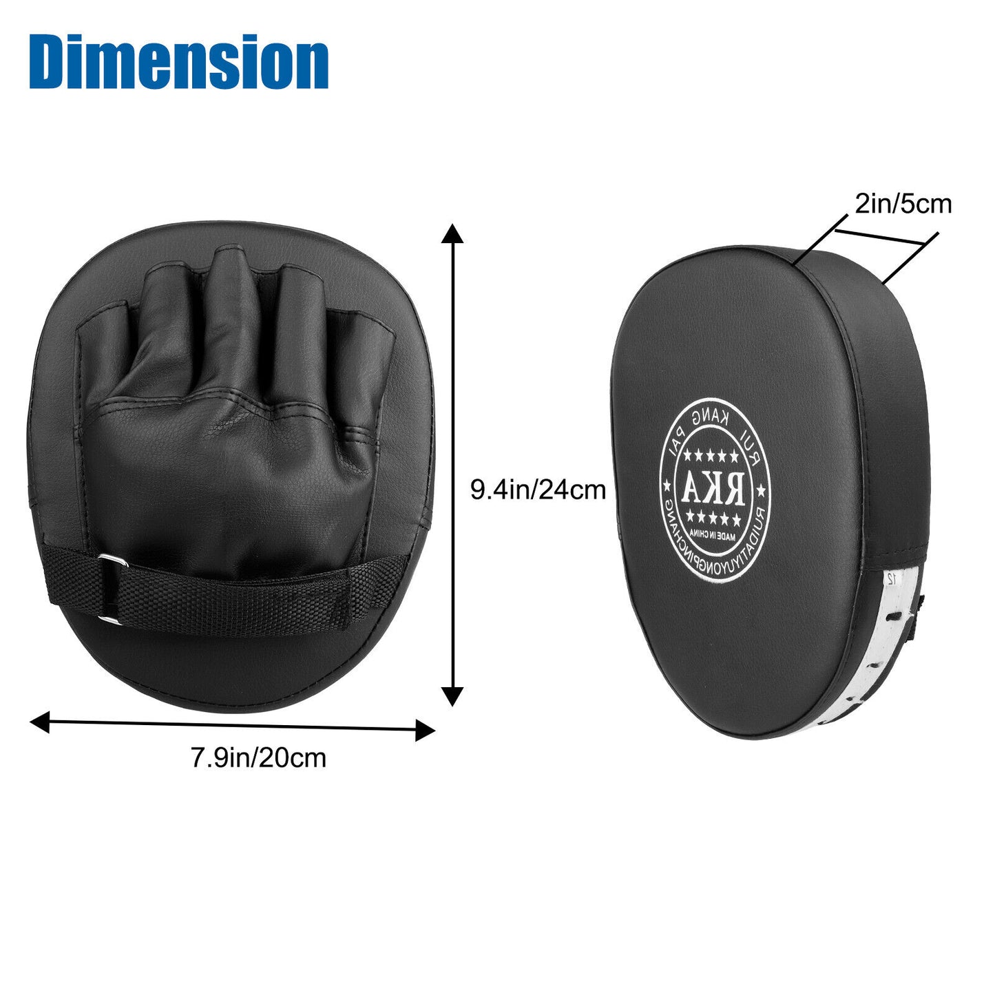 Boxing and MMA Focus Pads - 2/4 Piece PU Gloves Target Training Gear for Kickboxing