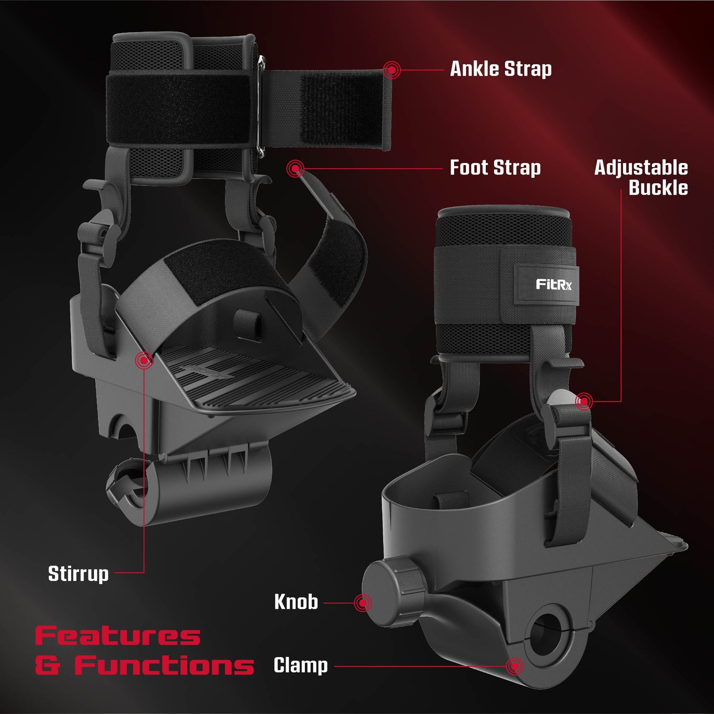 Anklebell Adjustable Ankle Weights Adapter for Dumbbells - Single Unit