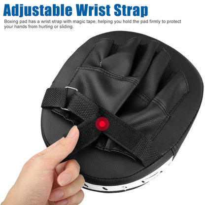 Boxing and MMA Focus Pads - 2/4 Piece PU Gloves Target Training Gear for Kickboxing