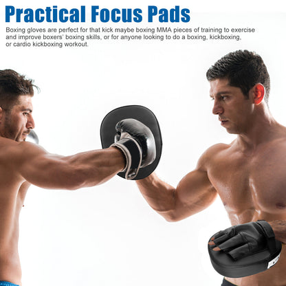Boxing and MMA Focus Pads - 2/4 Piece PU Gloves Target Training Gear for Kickboxing