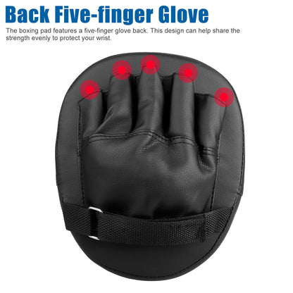 Boxing and MMA Focus Pads - 2/4 Piece PU Gloves Target Training Gear for Kickboxing