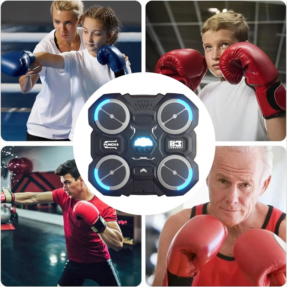 Bluetooth-Compatible Smart Music Boxing Machine for Children - Wall-Mounted Design