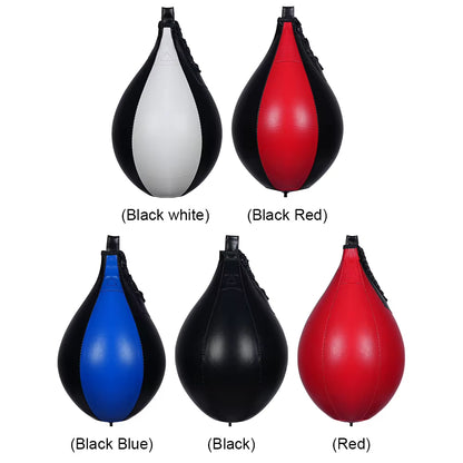 Professional PU Leather Boxing Speed Ball - Hanging Reflex Punching Bag for Stress Relief and Training