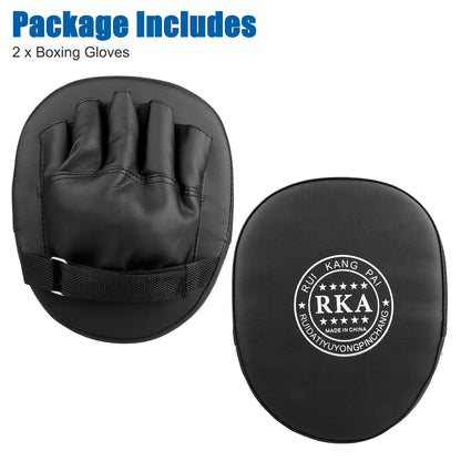 Boxing and MMA Focus Pads - 2/4 Piece PU Gloves Target Training Gear for Kickboxing