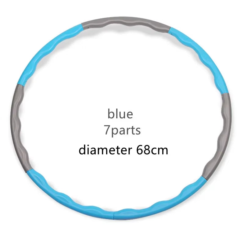 1X 9/8/7 Tubes Yoga Detachable Pilates Hoop Waist Exercise Slimming Sports Hoops Body Building Massage Gym Loss Weight Hoop
