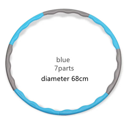 1X 9/8/7 Tubes Yoga Detachable Pilates Hoop Waist Exercise Slimming Sports Hoops Body Building Massage Gym Loss Weight Hoop
