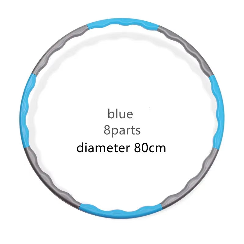 1X 9/8/7 Tubes Yoga Detachable Pilates Hoop Waist Exercise Slimming Sports Hoops Body Building Massage Gym Loss Weight Hoop