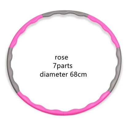1X 9/8/7 Tubes Yoga Detachable Pilates Hoop Waist Exercise Slimming Sports Hoops Body Building Massage Gym Loss Weight Hoop