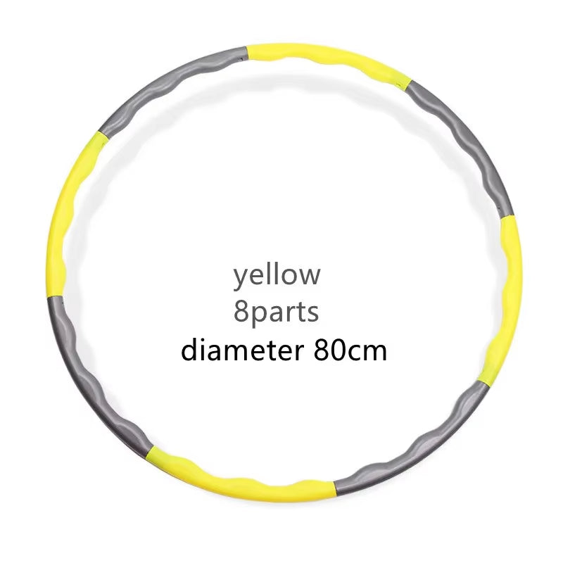 1X 9/8/7 Tubes Yoga Detachable Pilates Hoop Waist Exercise Slimming Sports Hoops Body Building Massage Gym Loss Weight Hoop