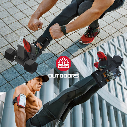 Anklebell Adjustable Ankle Weights Adapter for Dumbbells - Single Unit