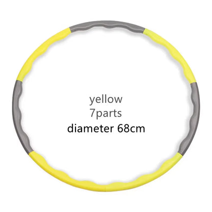 1X 9/8/7 Tubes Yoga Detachable Pilates Hoop Waist Exercise Slimming Sports Hoops Body Building Massage Gym Loss Weight Hoop